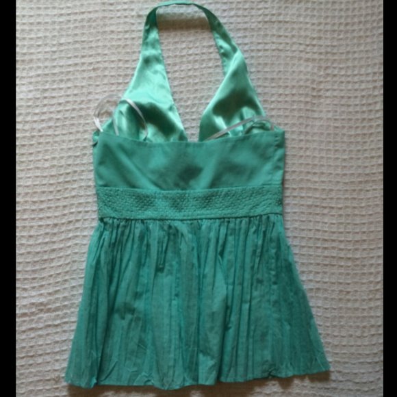 Laundry By Shelli Segal Pleated Halter Top Sz XS - Picture 5 of 5
